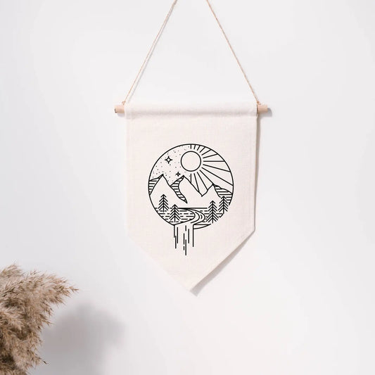 Mountain View - Wall Hanging Pennant