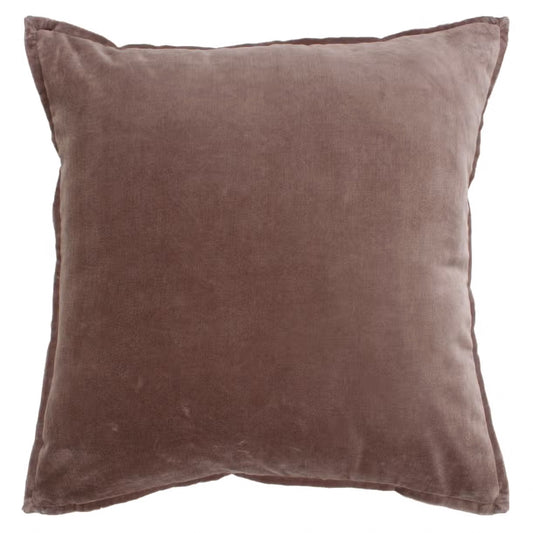 Velvet Square Cushion - Chocolate