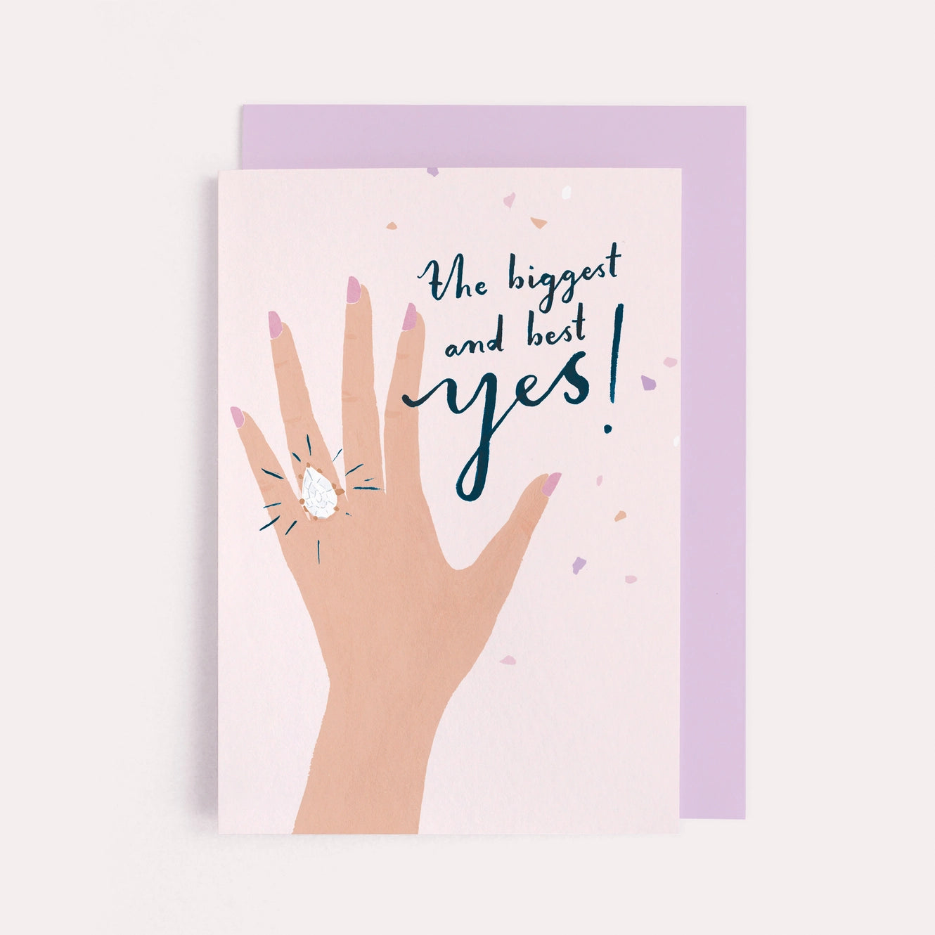 Biggest and Best Yes Engagement Card
