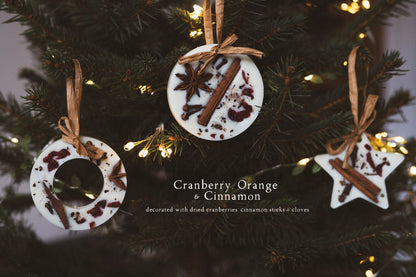 Scented Tree Decoration - Cranberry, Orange and Cinnamon