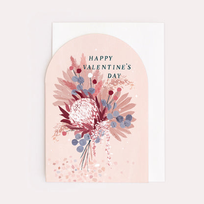 Happy Valentine’s Day Dried Flowers Card
