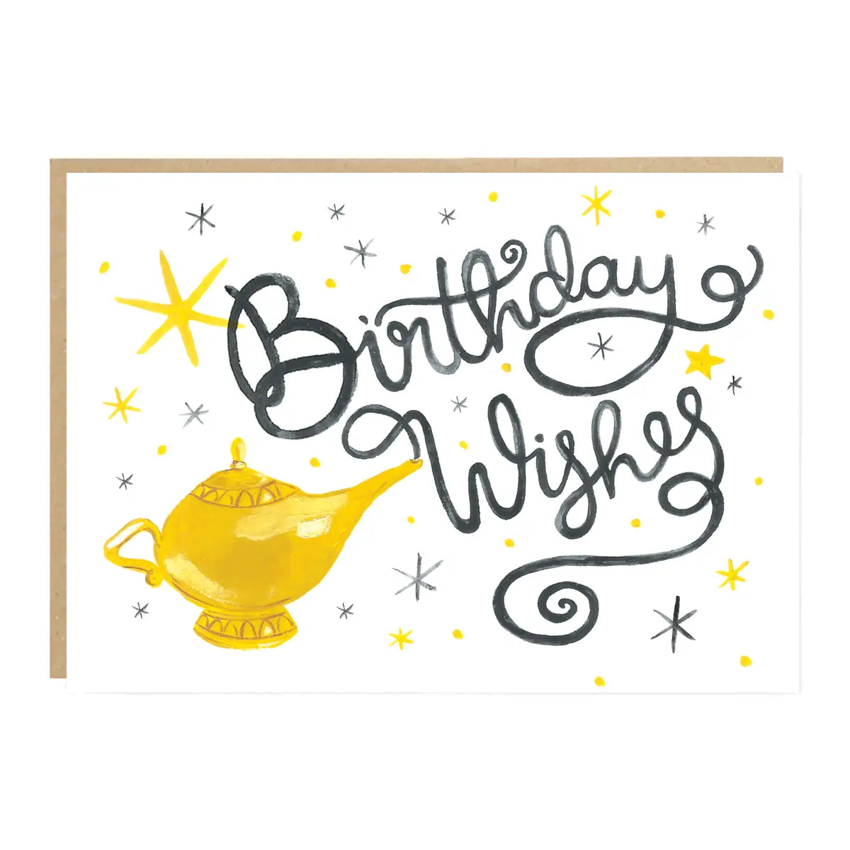 Genie’s Lamp Birthday Wishes Card