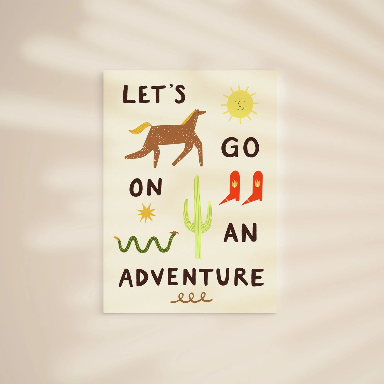 Let’s Go On An Adventure A3 Print