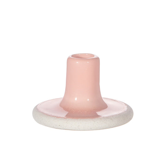 Mojave Glaze Candleholder - Pink
