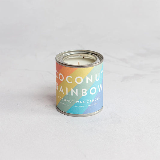 Conscious Candle Mini Tin - Coconut Rainbow