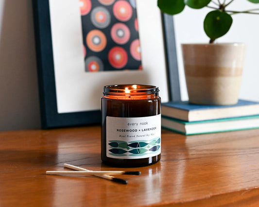 Rosewood and Lavender Scented Candle - 180ml