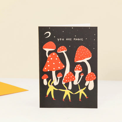 You Are Magic Toadstools Greeting Card