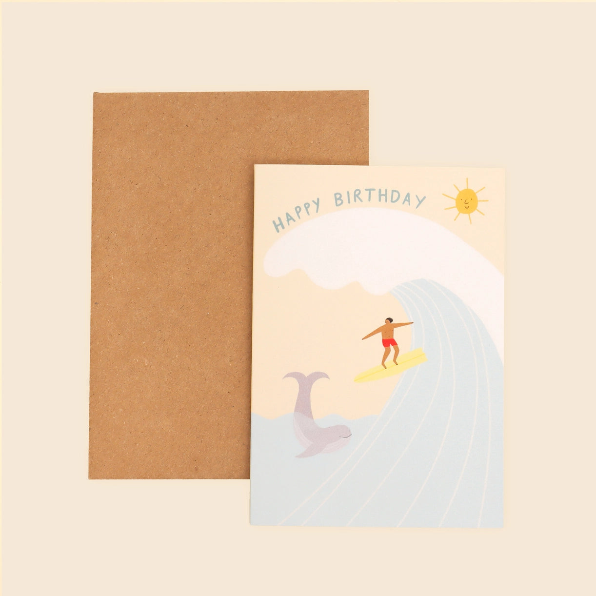 Happy Birthday Surfer Card