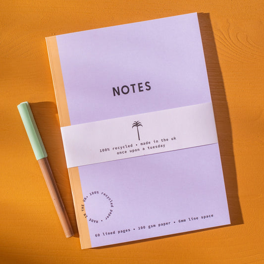 A5 Lined Notebook - Lilac
