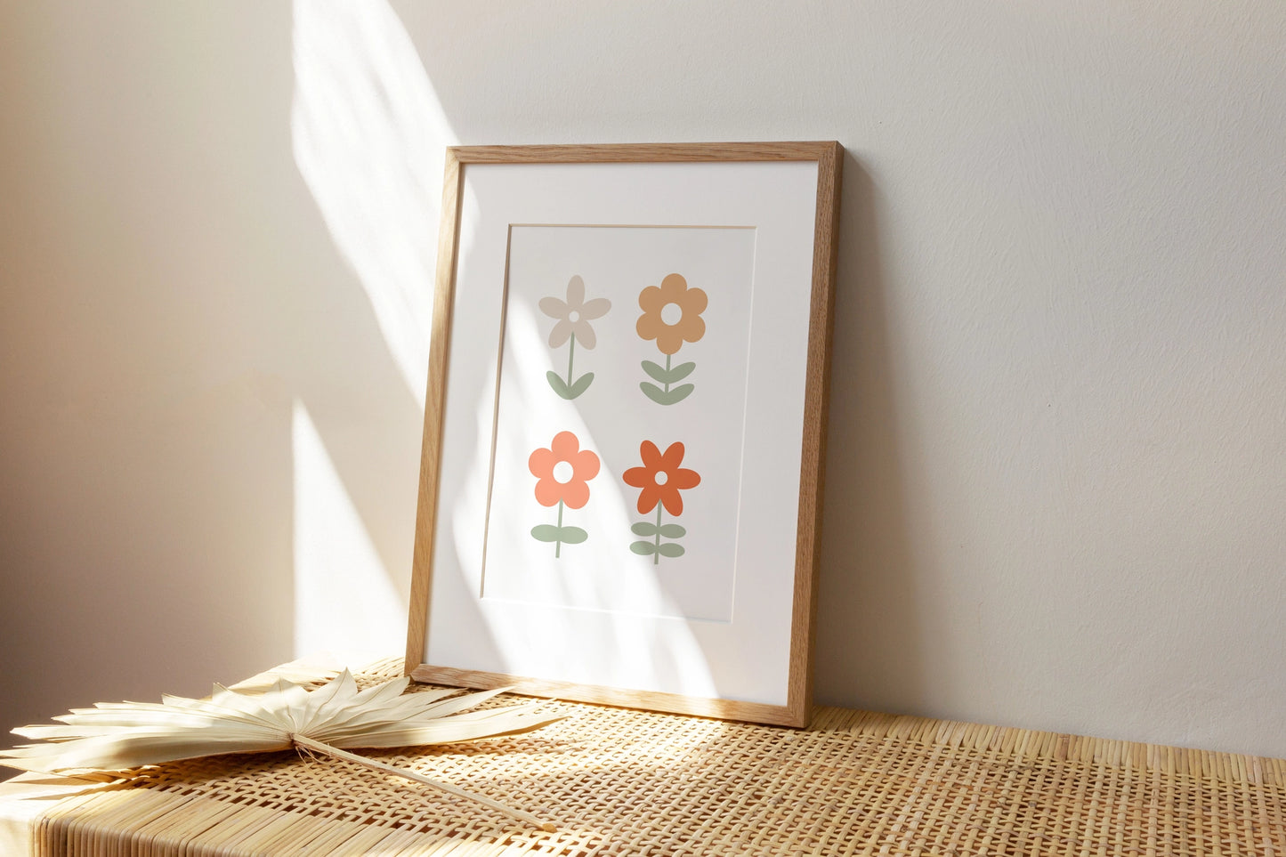 Daisy Flower Pattern A5 Print
