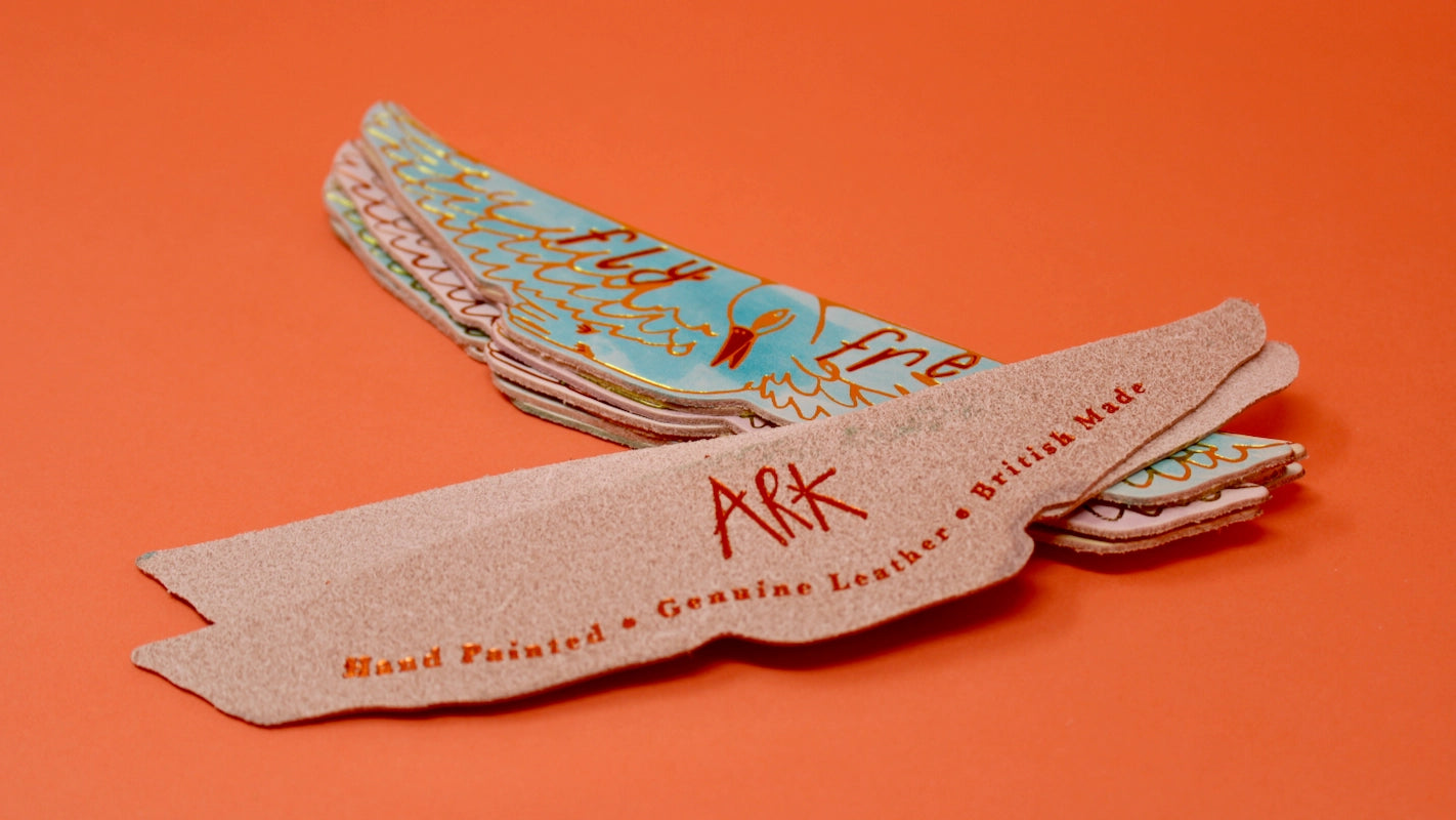 Leather Bird Fly Free Bookmark