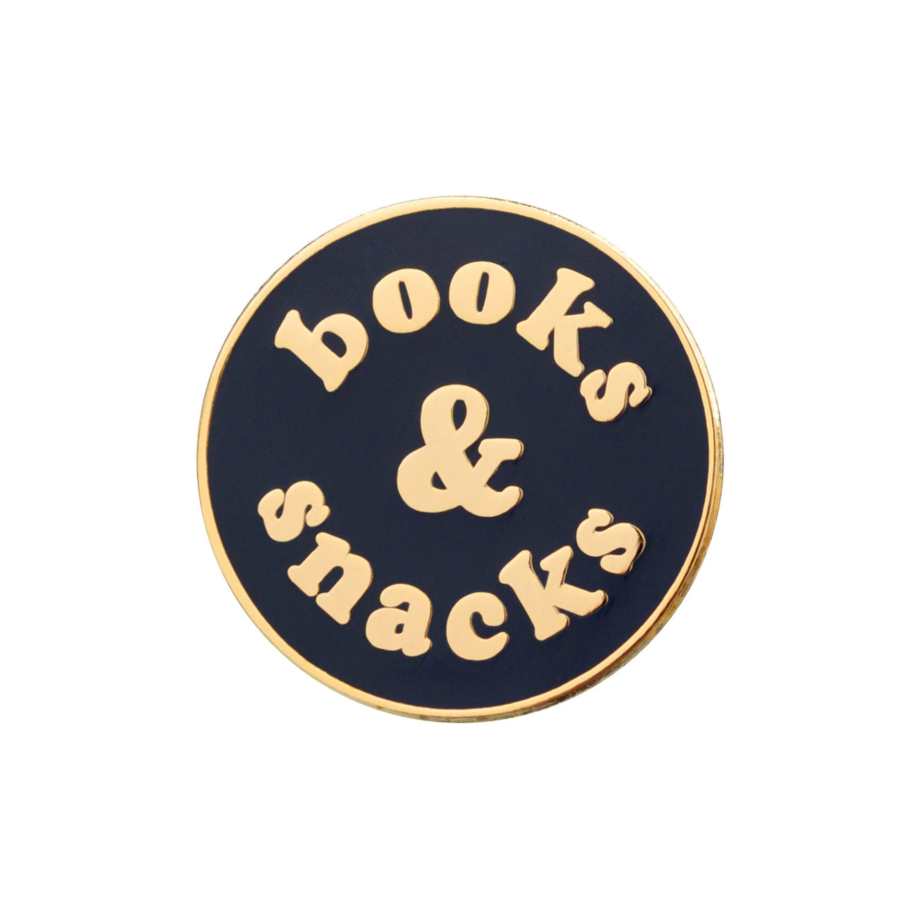 Enamel Pin - Books and Snacks