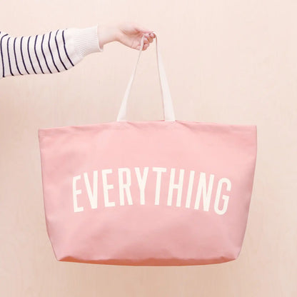Everything Really Big Canvas Tote Bag - Pink