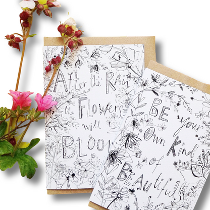 After The Rain, The Flowers Will Bloom Greeting Card