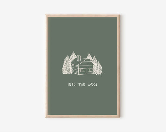 Into The Woods A4 Print