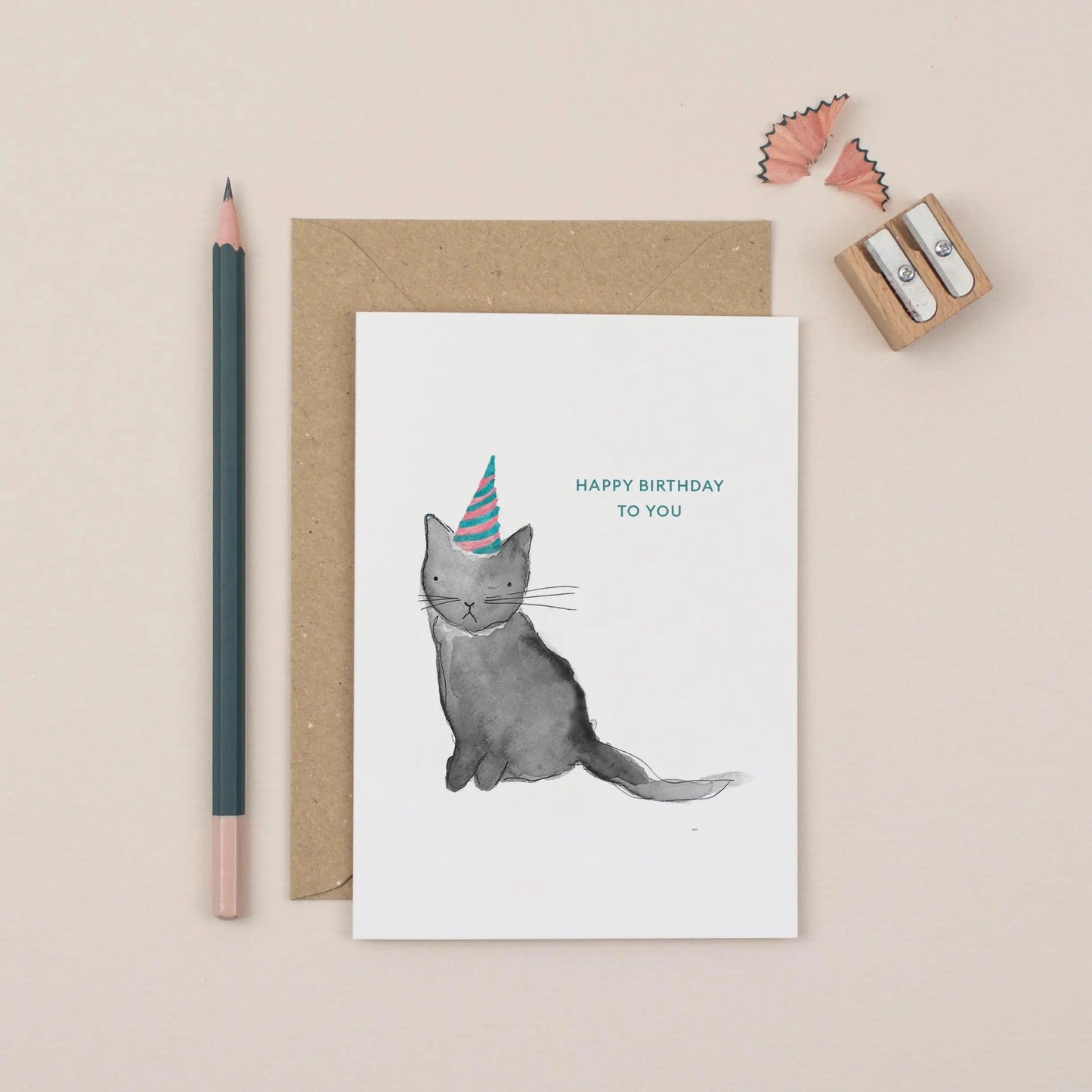 Happy Birthday To You Cat Greeting Card