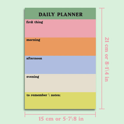 Daily Planner Pad - Rainbow