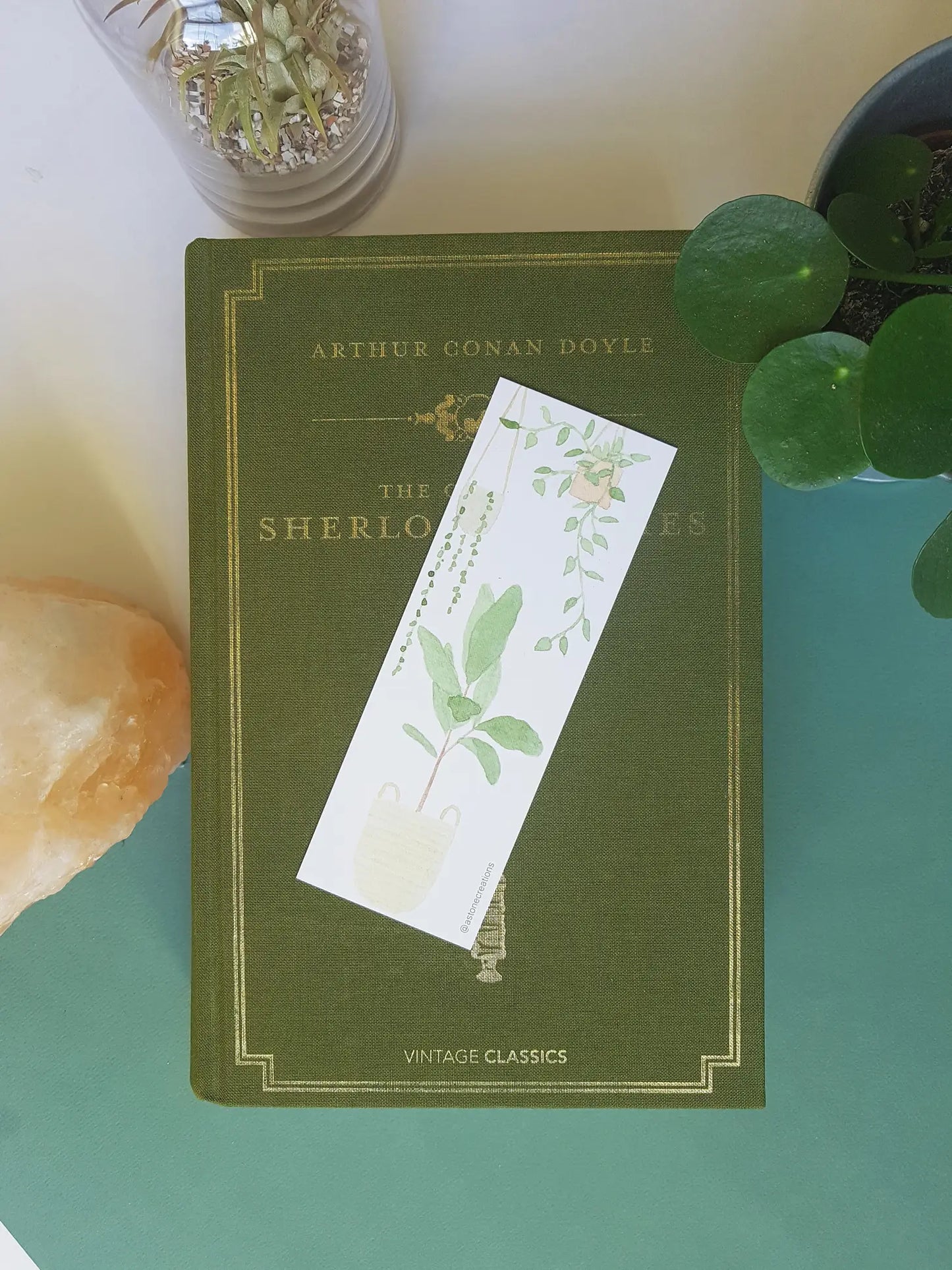 Fiddle Leaf Watercolour Bookmark