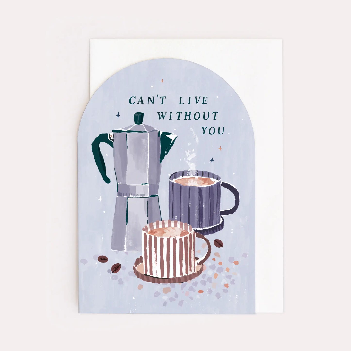 Can’t Live Without You Coffee Curved Card