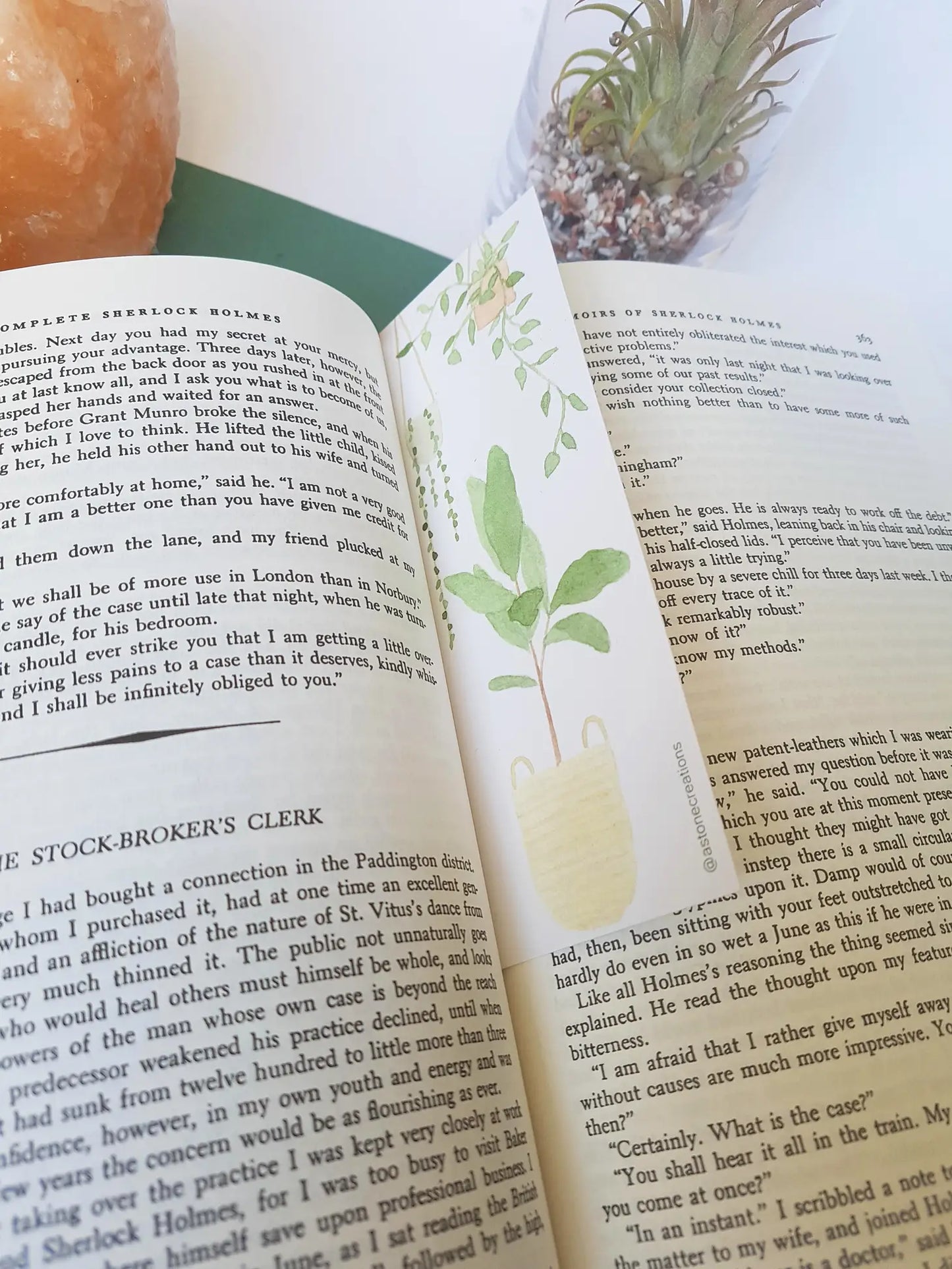 Fiddle Leaf Watercolour Bookmark