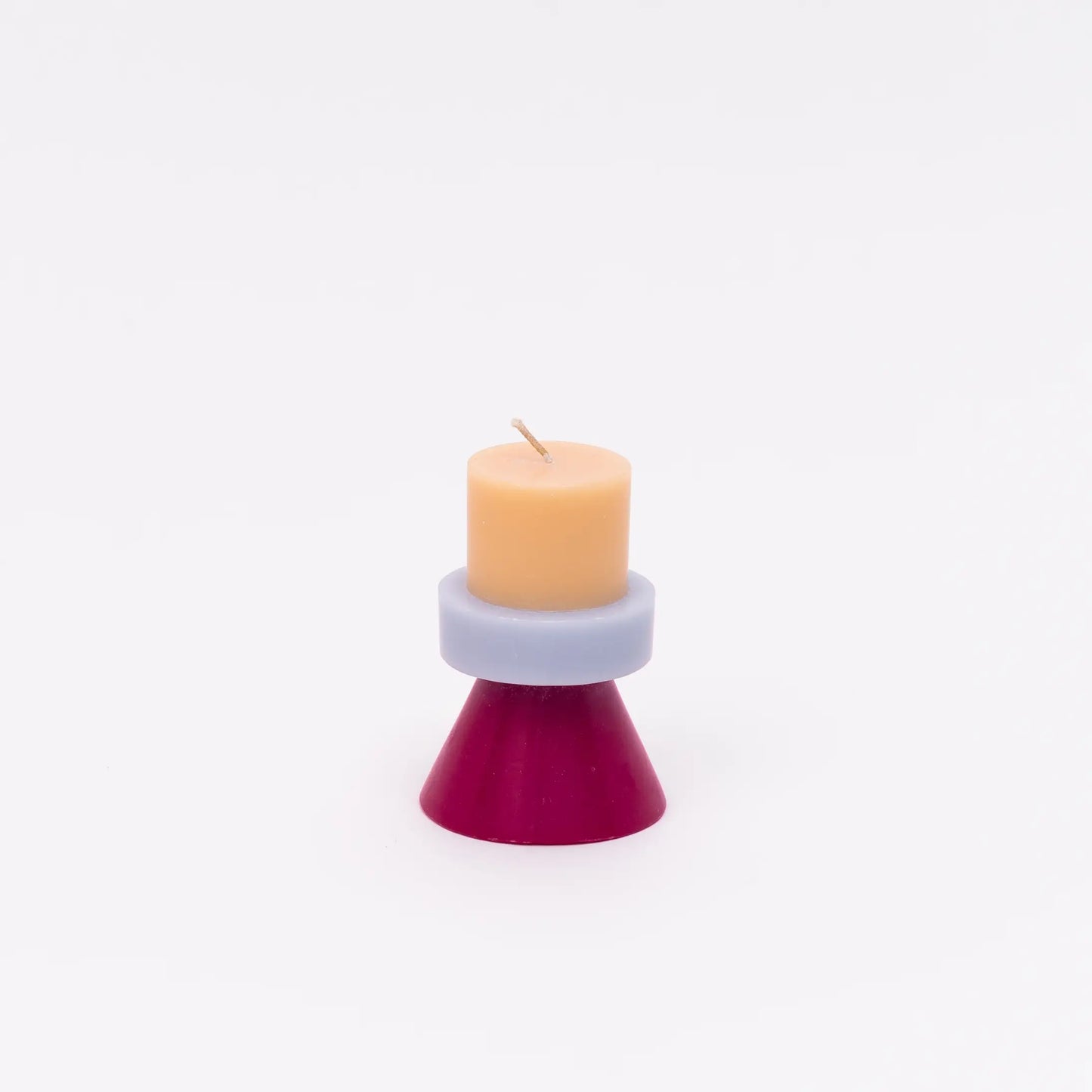 Mini Stack Candle - Peach / Lilac / Ruby